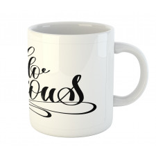 Calligraphy Font Mug