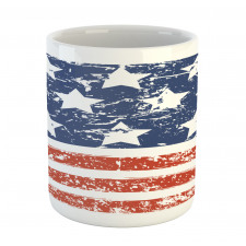 Flag with Grunge Effect Mug