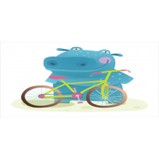 Hippo Child with Bicycle Mug