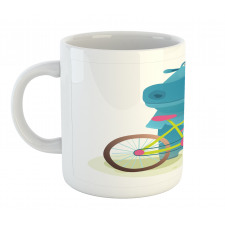 Hippo Child with Bicycle Mug