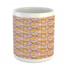 Retro Doodle Flowers Mug