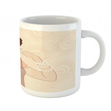 Brunette Flapper Mug