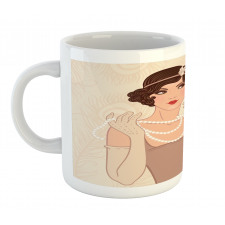 Brunette Flapper Mug