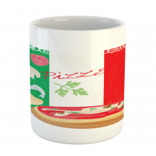 Italian Cuisine and Flag Mug