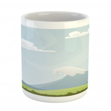 Cartoon Mountains Idyllic Mug