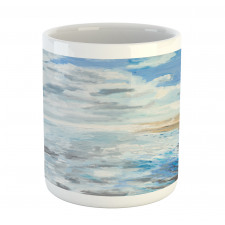 Oil Painting Beach Summer Mug