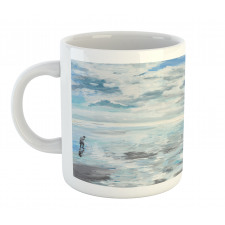 Oil Painting Beach Summer Mug