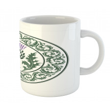 Round Leaf Ornament Mug