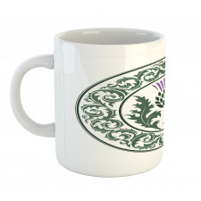 Round Leaf Ornament Mug