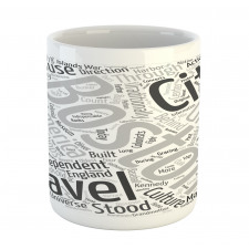 Worldcloud for Tourists Mug