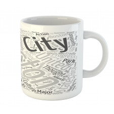 Worldcloud for Tourists Mug