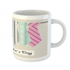 Colorful Dad Ties Theme Mug