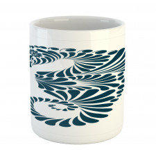 Abstract Curvy Form Mug