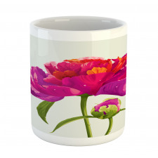 Flower and Vibrant Petals Mug