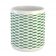 Evergreen Monstera Leaf Mug