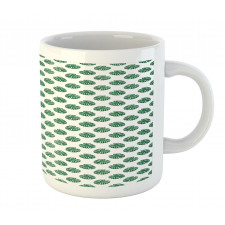 Evergreen Monstera Leaf Mug