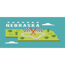 Map of Nebraska State Mug