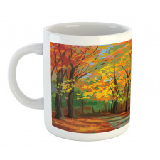 North Woods with Leaves Mug