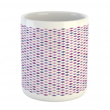 Diagonal Squares Mesh Mug