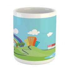 Cartoon Village Mug