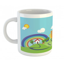 Cartoon Village Mug