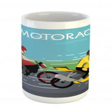 2 Bikers Racing Mug