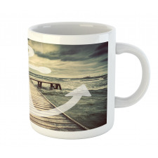 Anchor Ocean Waves Mug