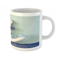 Anchor and Rope Motif Mug