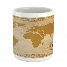 Vintage Cartography Art Mug