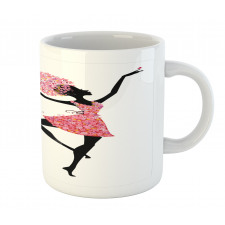 Floral Woman Dancing Mug