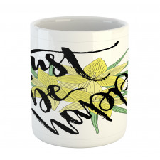 Yellow Blossoms Leaves Mug