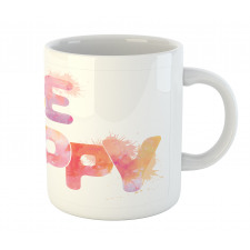 Watercolor Inscription Art Mug