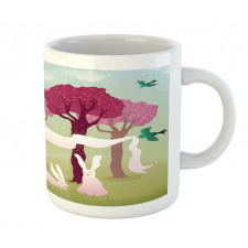 Forest with Pink Trees Mug