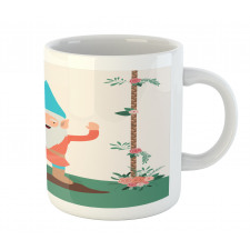 Funny Character in the Garden Mug