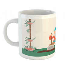 Funny Character in the Garden Mug