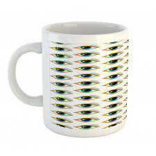 Pictogram Style Pattern Mug