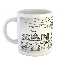 City Typography Letters Mug