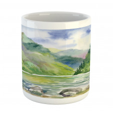 Summer River with Trees Mug