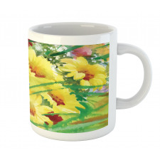 Watercolor Flower Field Mug