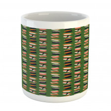 Seafood Rolls on Green Shade Mug