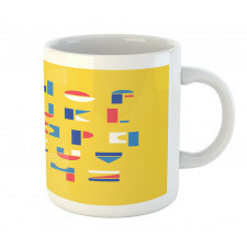 Geometric Small Letters Mug