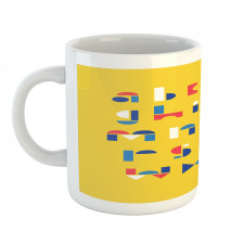 Geometric Small Letters Mug