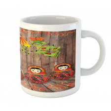 Folkloric Russian Dolls Mug