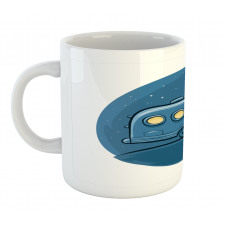 Cartoon Trailer at Night Stars Mug