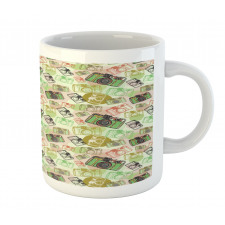 Pastel Toned Antique Fashion Mug