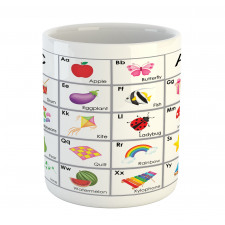 Squares with Letters Kids Mug