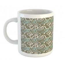 Hand-drawn Style Swirl Ropes Mug