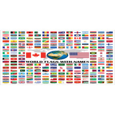 World Flags with Names Mug