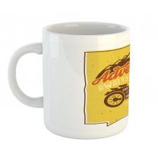 Retro Poster Words Mug