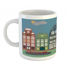 European Houses and Ships Mug